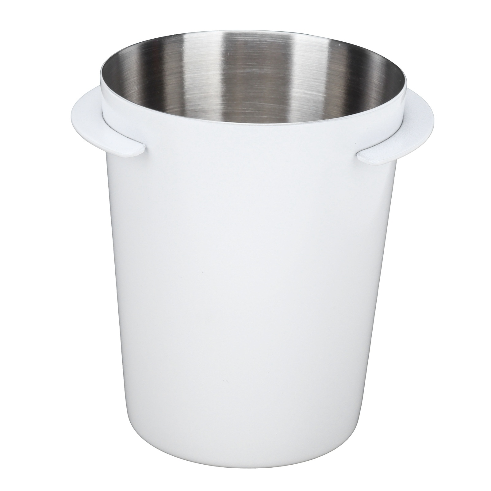 Coffee Extraction Equipment - ถ้วยตวงกาแฟขนาด 58 มม. สแตนเลส อุปกรณ์เสริมสำหรับเครื่องชงกาแฟ สีขาว