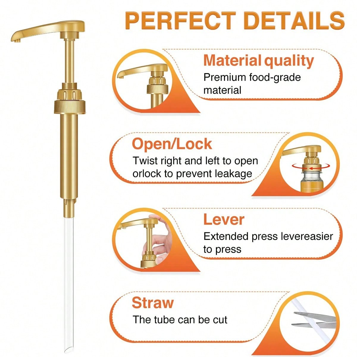 1/2/4/6 ชิ้น ปั๊มจ่ายน้ำเชื่อม - Coffee Extraction Equipment บทวิจารณ์และราคา