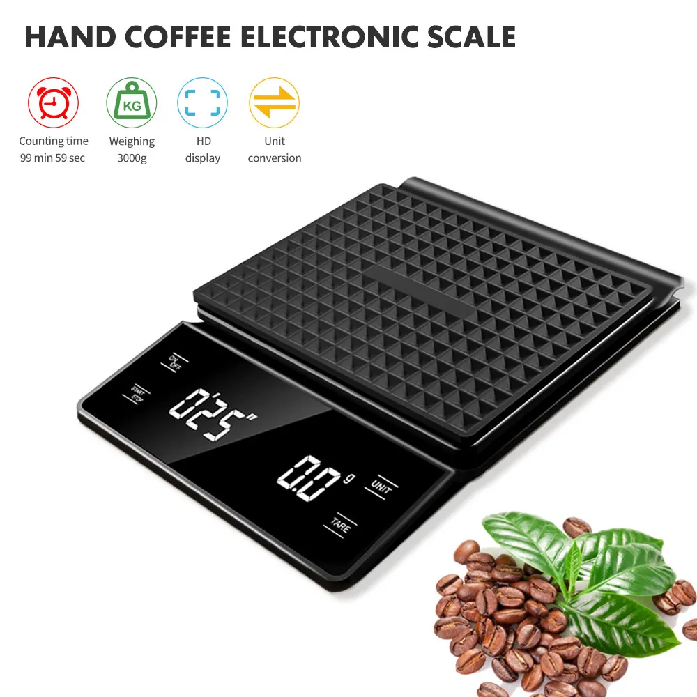 เครื่องชั่งกาแฟ 3 กก./0.1 กรัม - Scale Drip Timer บทวิจารณ์และราคา