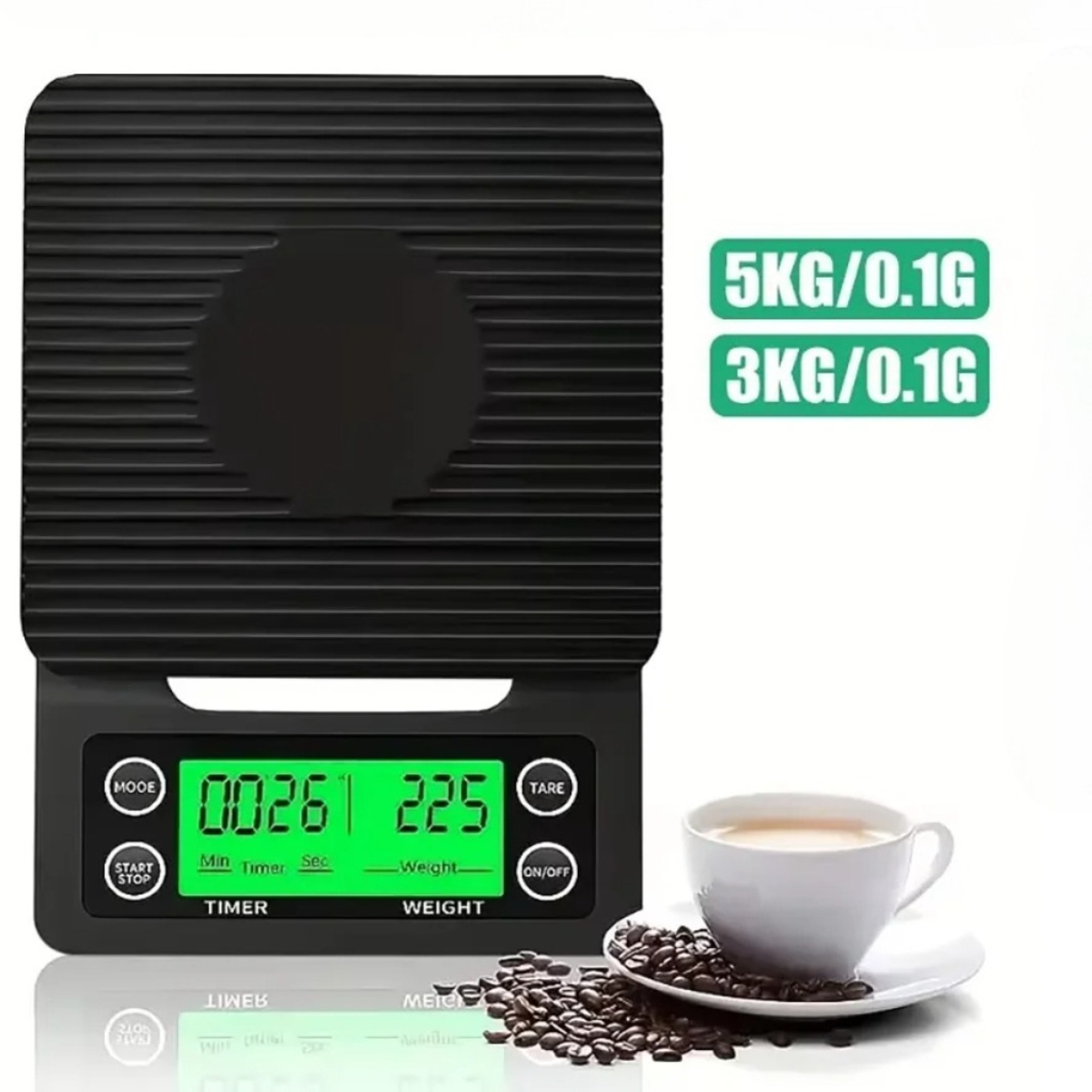 เครื่องชั่งกาแฟแบบดิจิตอล 3 กก - Scale Drip Timer บทวิจารณ์และราคา